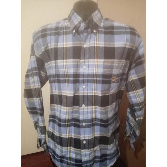 Cinch Other - Cinch Men's Long Sleeve Shirt Button Down 100% Cotton, Cowboy, Blue Plaid Size M